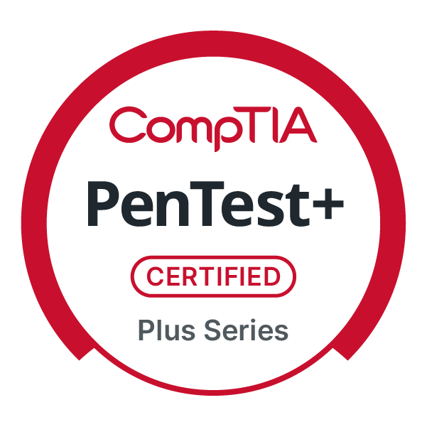 Official CompTIA PenTest+ ce Certification badge